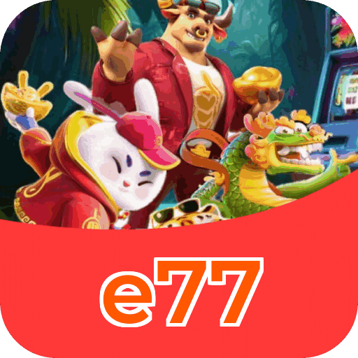 Plataforma e77 mostrando interface moderna, jogos certificados e recursos de segurança licenciados
